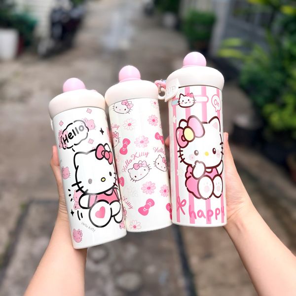 Bình inox kitty núm