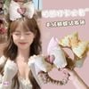 Cài tóc lông cừu nơ Tai Cáo