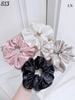 Scrunchies lụa chấm bi 4 màu s13