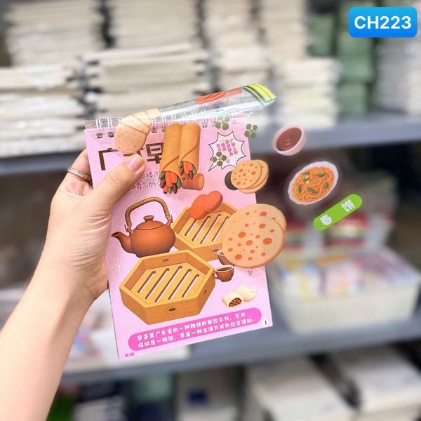 Sticker tương tác thức ăn CH223 kèm nhíp