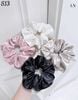 Scrunchies lụa chấm bi 4 màu s13