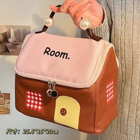 Túi đựng mỹ phẩm ngôi nhà