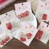 Vỉ 10 kẹp chấm bi (tone đỏ)