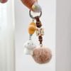 Móc khóa gấu cục lông nâu