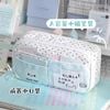 Túi đựng bút xanh trắng chấm bi cute cat