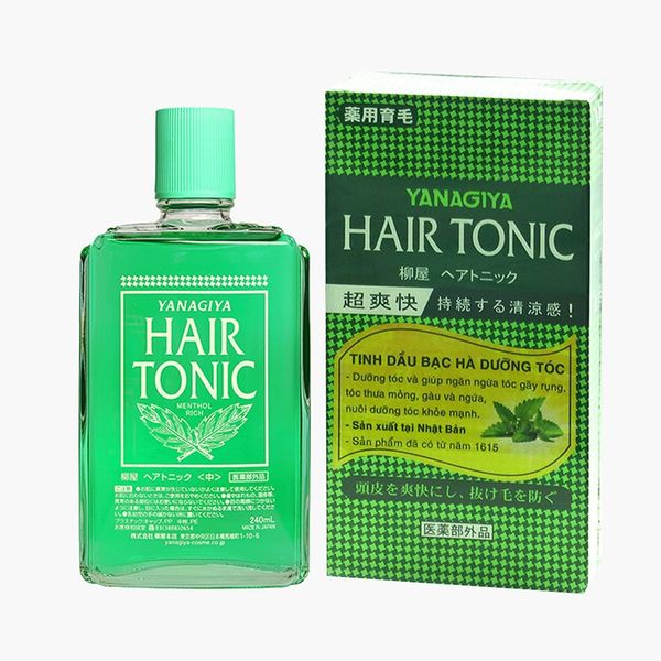 Tinh dầu Bạc hà dưỡng tóc Nhật Bản Yanagiya Hair Tonic 240ml (ngăn tóc gãy rụng)