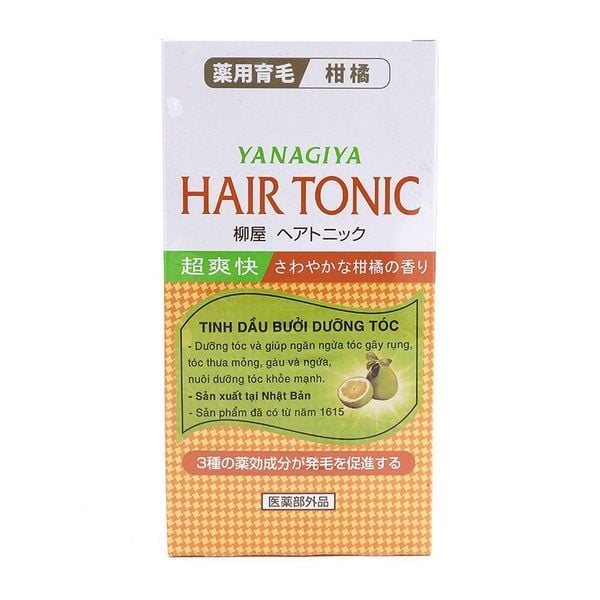 Tinh dầu Bưởi dưỡng tóc Nhật Bản Yanagiya Hair Tonic Citrus 240ml (ngăn tóc gãy rụng)