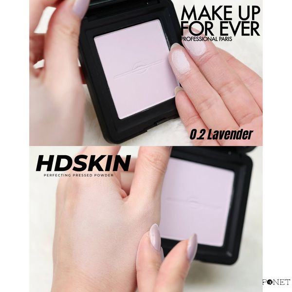 Phấn Phủ Dạng Nén Make Up For Ever HD Skin Perfecting Pressed Powder màu 02 - Lavender