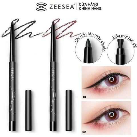 Chì Kẻ Mắt Chống Thấm Nước, Lâu Trôi Suốt 24 giờ Zeesea Lasting Gel Liner 0.28g