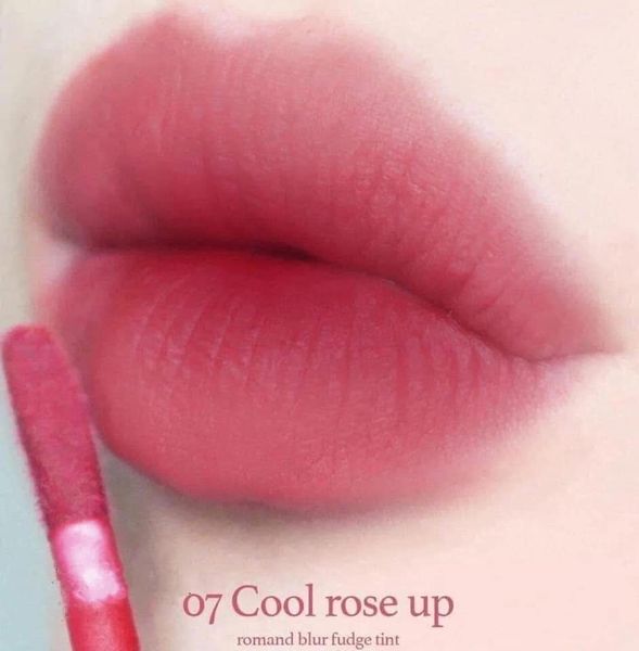 Son Kem Lì Romand Blur Fudge Tint #07 Cool Rose Up - Hồng Mận