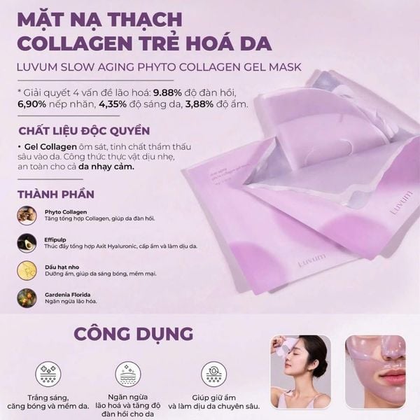 Mặt Nạ Thạch Luvum  Gel Mask 33g.