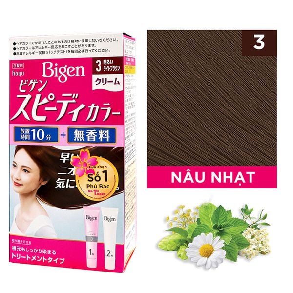 Thuốc Nhuộm Tóc Bigen Speedy Color Cream Phủ Bạc Dạng Kem Hộp 80g