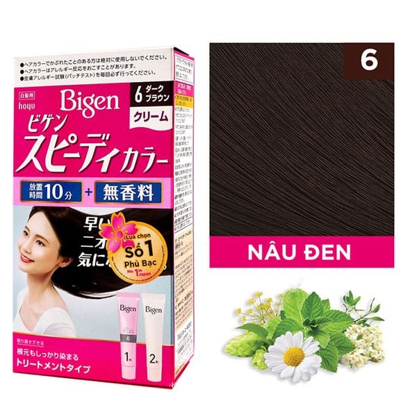 Thuốc Nhuộm Tóc Bigen Speedy Color Cream Phủ Bạc Dạng Kem Hộp 80g