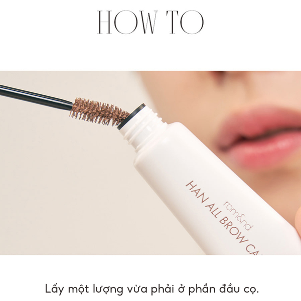Mascara Chân Mày Tự Nhiên Romand Han All Brow Cara #02 Mild Woody