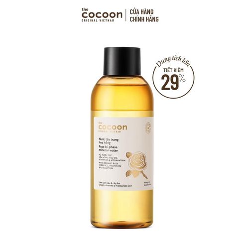 Dầu Tẩy Trang Cocoon Rose Cleansing Oil Chiết Xuất Hoa Hồng 140ml/ 310ml