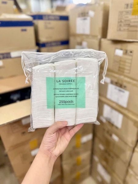 Bông Tẩy Trang La Soirée 255 Miếng/  500 miếng vuông