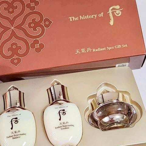 Bộ dưỡng tái sinh da Whoo Cheongidan Radiant 3pcs Gift Set 60ml
