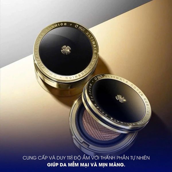 Phấn nước cho lớp nền Satin trong suốt OHUI Ultimate Cover Cushion Satin Finish