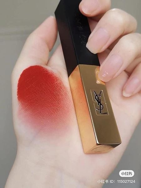 Son High End YSL Ladies Rouge Pur Couture The Slim Leather Matte Lipstick #1966 Rouge Libre Đỏ gạch