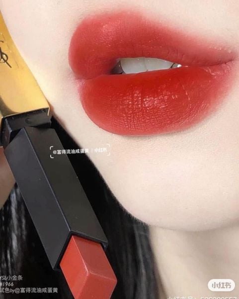 Son High End YSL Ladies Rouge Pur Couture The Slim Leather Matte Lipstick #1966 Rouge Libre Đỏ gạch