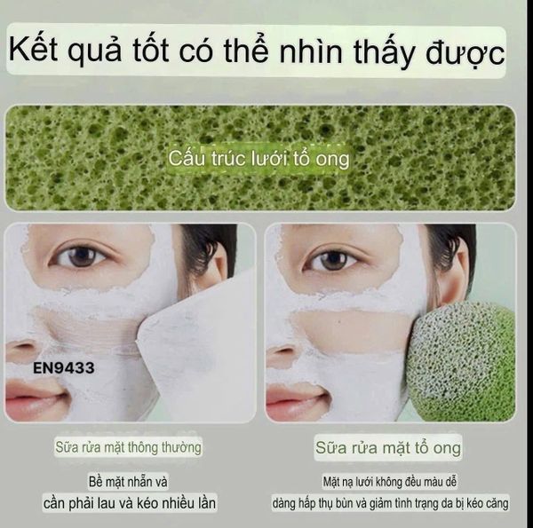 Bọt Biển Rửa Mặt AMORTALS Smile Cleaning Puff Face Wash Puff