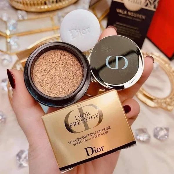 Phấn Nước Cushion Cao Cấp Dior Prestige Le Cushion Teint De Rose SPF50 Minisize 4gr