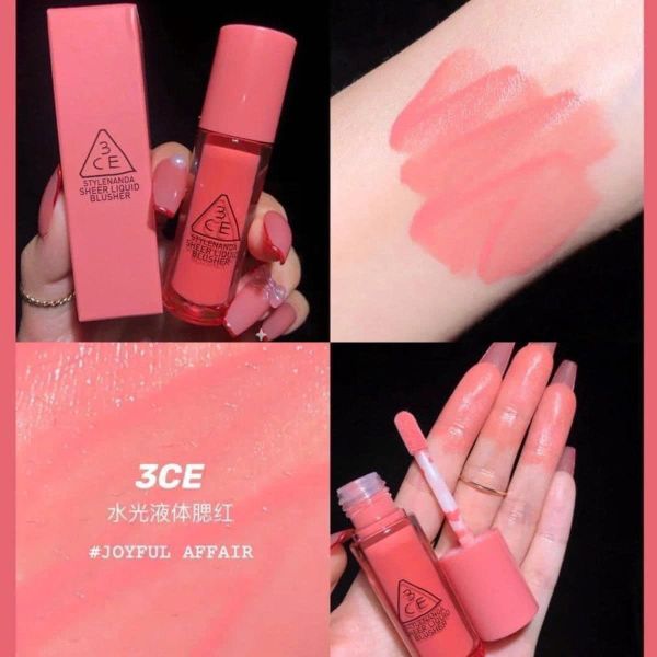 Má Hồng Dạng Kem Lâu Trôi 3CE Sheer Liquid Blusher 3g