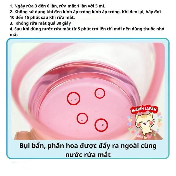 Nước Rửa Mắt Eyebon W Vitamin Kobayashi Premium bố sung vitamin tối đa - Nhật Bản (màu hồng)