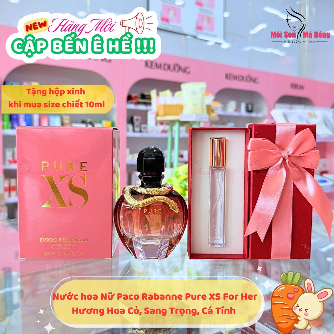 Nước Hoa Paco Rabanne Pure XS For Her EDP 80ml/ chiết 10ml MÔI
