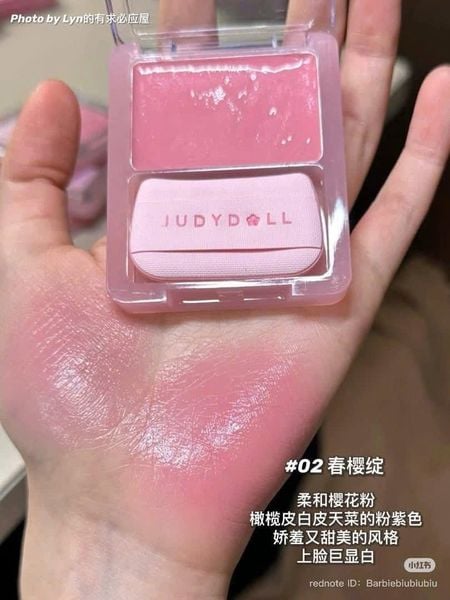 JUDYDOLL Kem Má Hồng Kèm Mút Glow Blush Balm #02