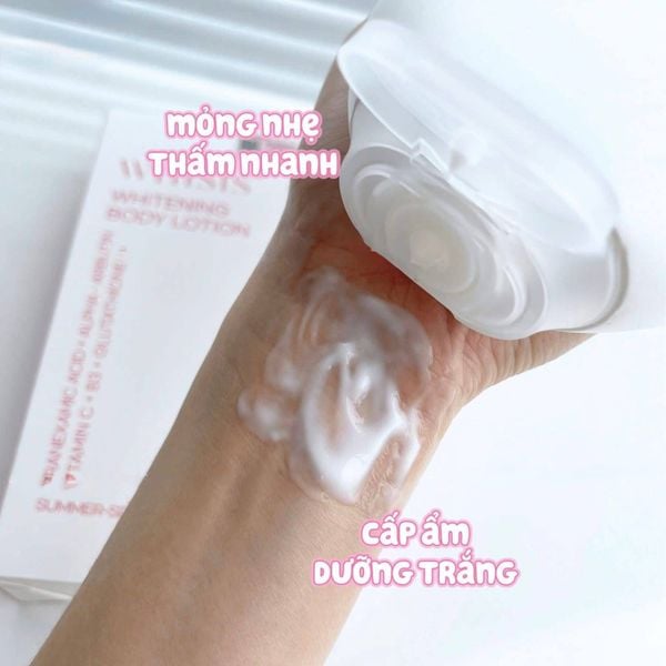 Dưỡng thể kích trắng da Men Gạo Whisis Whitening Body Lotion - 300ml