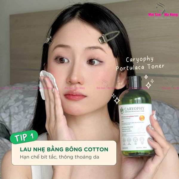 Nước Hoa Hồng Caryophy Ngừa Mụn Kiềm Dầu Giảm Thâm 300ml Portulaca Toner