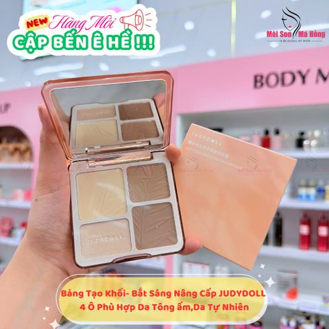 NEW JUDYDOLL Bảng Tạo Khối 4 ô Highlight&Contour Version 3 #02 ( tông ấm )