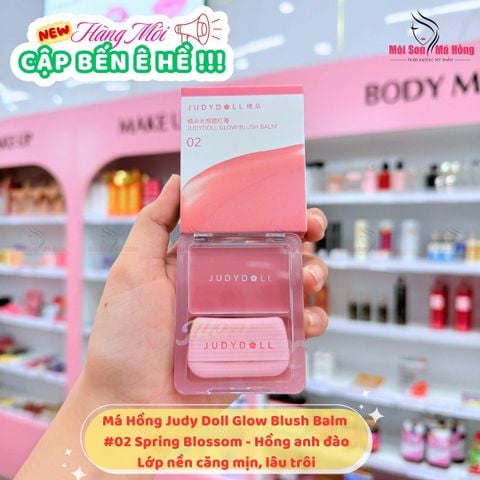 JUDYDOLL Kem Má Hồng Kèm Mút Glow Blush Balm #02