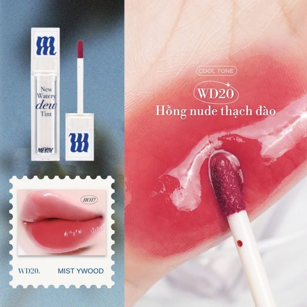 (New Dew) Son Tint Bóng Merzy New Watery Dew Tint