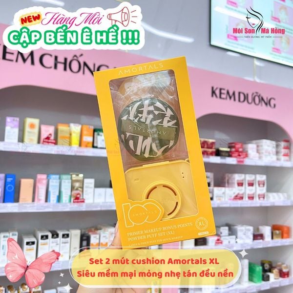 AMORTALS Set Mút Trang Điểm Size XL( 2 mút + Hộp)