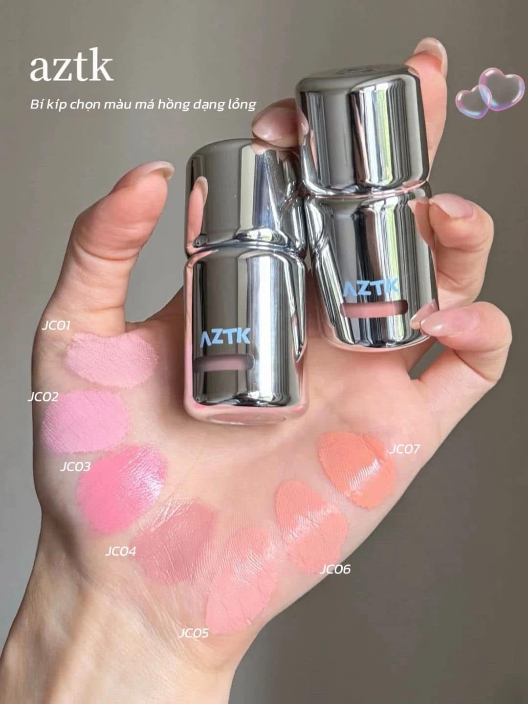 AZTK Jello Color Liquid Blush Má Hồng Kem - MÔI SON MÁ HỒNG