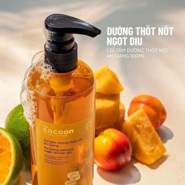 Gel Tắm Cocoon Đường Thốt Nốt An Giang 500ml An Giang Palmyra Sugar Shower Gel