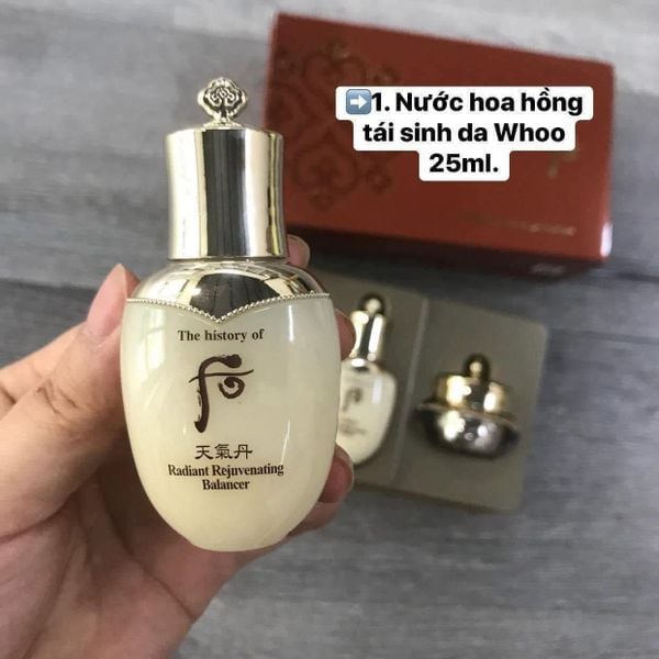 Bộ dưỡng tái sinh da Whoo Cheongidan Radiant 3pcs Gift Set 60ml