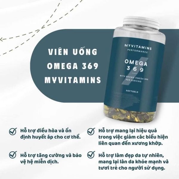 Viên uống Omega 369 Myvitamins 120 viên