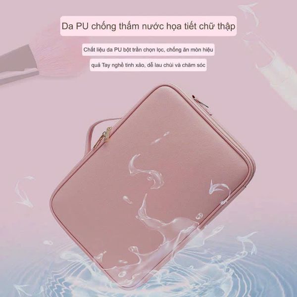 Cốp Đựng Đồ Trang Điểm Da PU 40*29*10cm size L