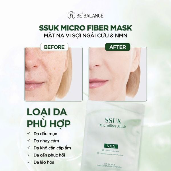 Mặt Nạ Dưỡng Da 3 Bước Be Balance Micro Fiber Mask 30g (1 miếng)