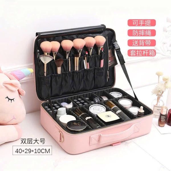 Cốp Đựng Đồ Trang Điểm Da PU 40*29*10cm size L