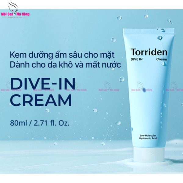 Kem Dưỡng ẩm Dành Cho Da Khô Torriden Dive In Low Molecular Hyaluronic Acid Cream 80ml