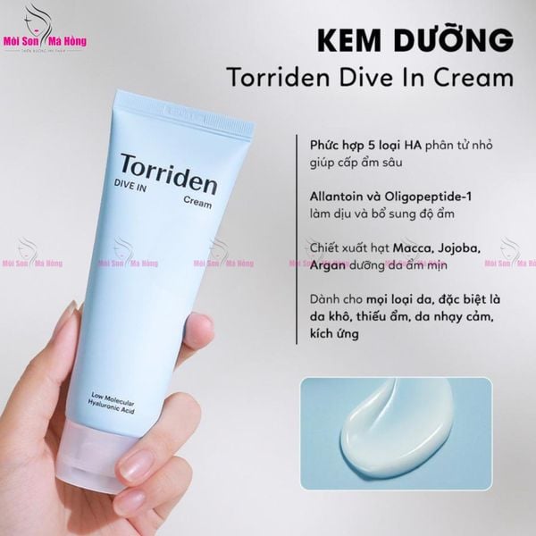 Kem Dưỡng ẩm Dành Cho Da Khô Torriden Dive In Low Molecular Hyaluronic Acid Cream 80ml