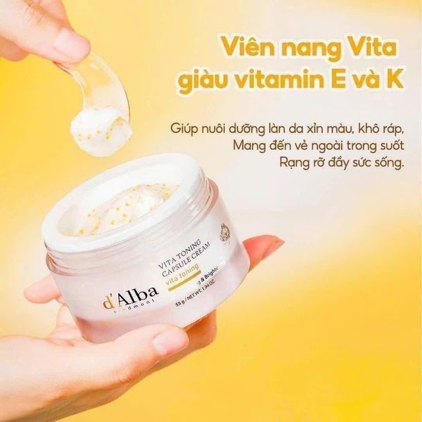 Kem Dưỡng d'Alba Sáng Da Và Cấp Ẩm Sâu 55g White Truffle Vita Capsule Cream