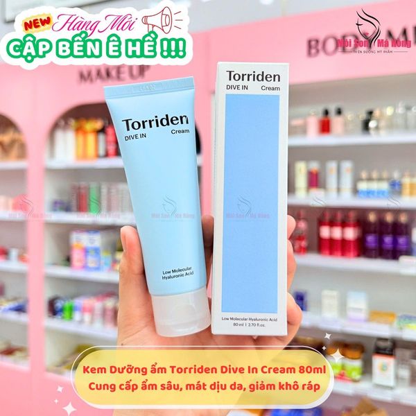Kem Dưỡng ẩm Dành Cho Da Khô Torriden Dive In Low Molecular Hyaluronic Acid Cream 80ml