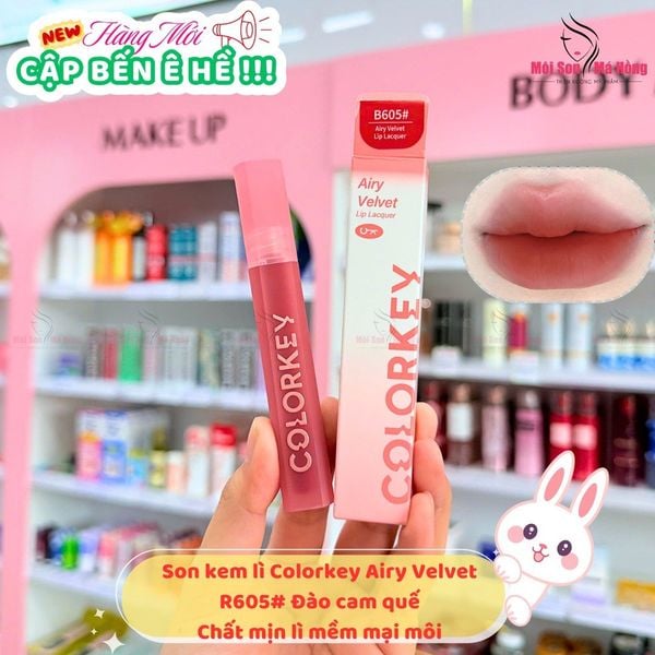 Son Kem Velvet COLORKEY Phiên Bản Nâng Cấp 3.0 Chất Son Mỏng Mịn, Bền Màu Mềm Mượt Trên Môi 3g