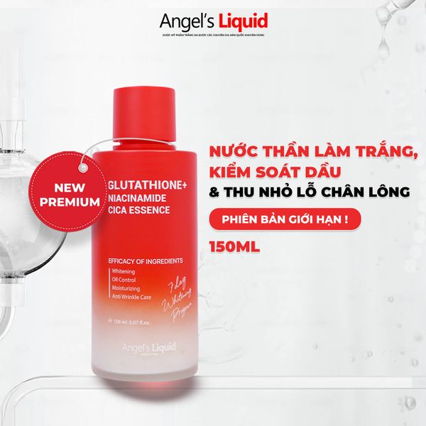Nước Thần Angel’s Liquid Glutathione+ Niacinamide Cica Essence 150ml