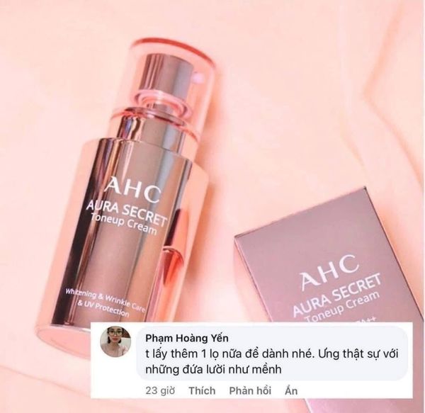 Kem Dưỡng Trắng Da, Nâng Tone Tự Nhiên AHC Aura Secret Tone Up Cream SPF30 PA++ 50g